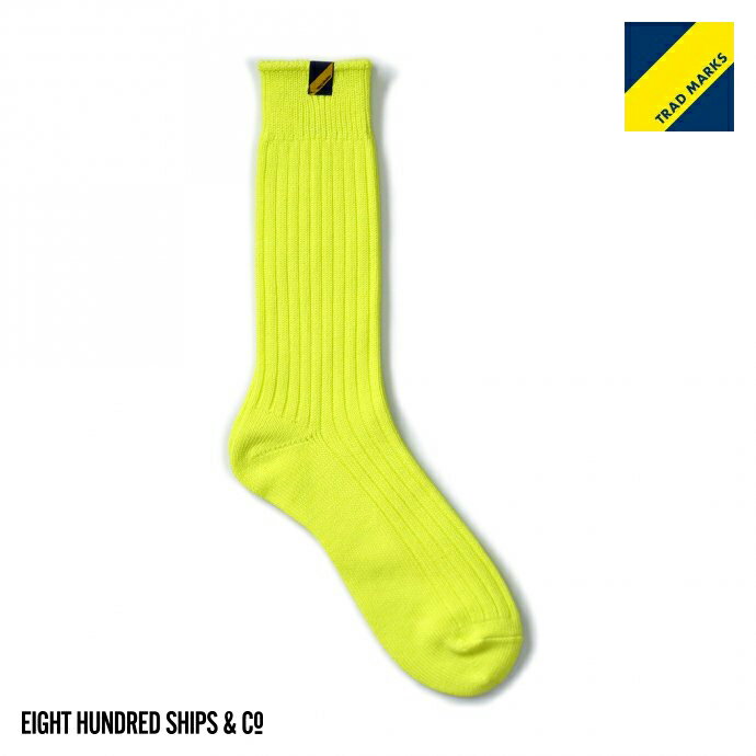 Trad Marks ȥåɥޡ / Old Rib Socks lite ɥ֥å饤 - Neon Yellow ...
