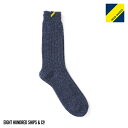 Trad Marks トラッドマークス / Old Rib Socks Angora アンゴラ混リブソックス - Indigo インディゴ あす楽 即日発送 即...