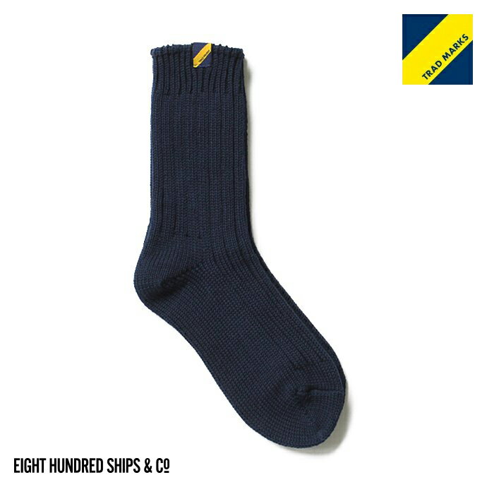 ＼ 楽天 スーパー セール 開催中 ／Trad Marks トラッドマークス / Old Rib Socks - Navy リブソックス ネイビー あす楽 即日発送 即納 プチギフト プレゼント お祝い 贈り物 ポイント 消化 買いまわり