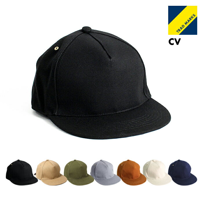 Trad Marks / メンズ キャップ 帽子 Basic Cap CV トラッドマークス ベーシックキャップ キャンバス ブラック ネイビー チャコール ブラウン 生成 エクリュ オリーブ ベージュ ブルーグレー あ…