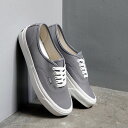 VANS バンズ 25.5cm 26.0cm メンズ スニーカー Anaheim Factory Authentic 44 DX V.LEA/FROST アナハイムファクトリー オーセンティック グレーレザー VN0A5KX4AXE 国内正規取扱店 海外モデル USA企画 シューレース ヴァンズ