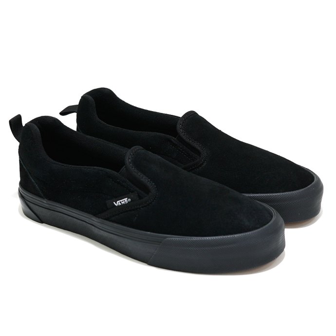 ＼ セール 10%OFF ／VANS / KNU SLIP - Black/Black ヴァンズ ニュースリップ ブラック VN0009QDBKA 国内正規取扱店 海外モデル USA企画 シューレース バンズ