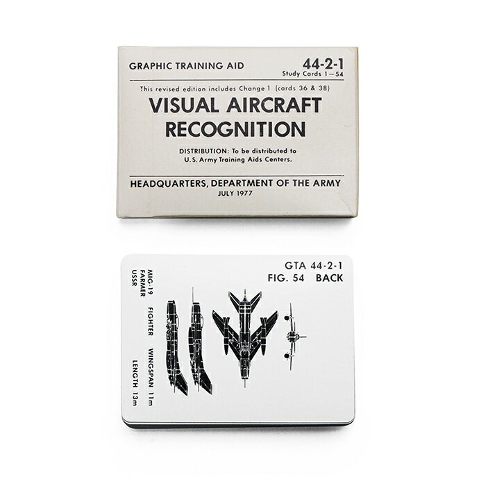 U.S.ARMY / Visual Aircraft Recognition Cards 航空機識別認識用カード