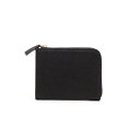POMTATA ポンタタ 財布 P2556 HAK L ZIP SHORT WALLET シルバー ショート ウォレット ブラック 123-1436 L字型 ジッパー レディース コインケース ミニ財布 レザー 本革 日本製 無地 黒 メタリック ラメ がま口 プレゼント 20代 30代 40代 50代 60代 箔(4)