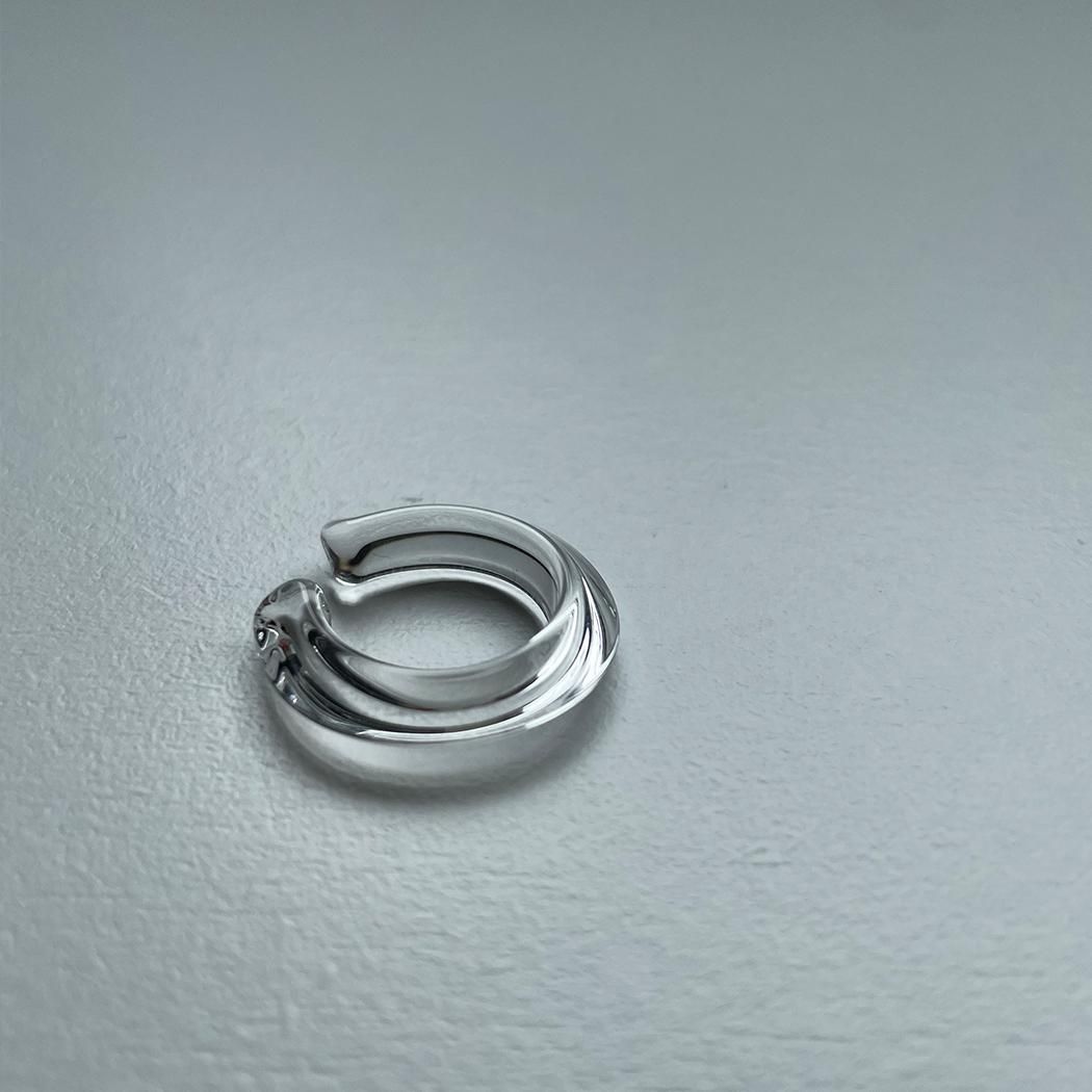 SIRISIRI / EC305 EXCAVATION Single Ear Cuff Triangle エクスカヴェイション イヤーカフ アクセサリー ガラス イヤカフ ドレス 和装 20代 30代 40代 50代 60代 ジュエリー 人気 大人 シンプル 結婚式 パーティー 2次会