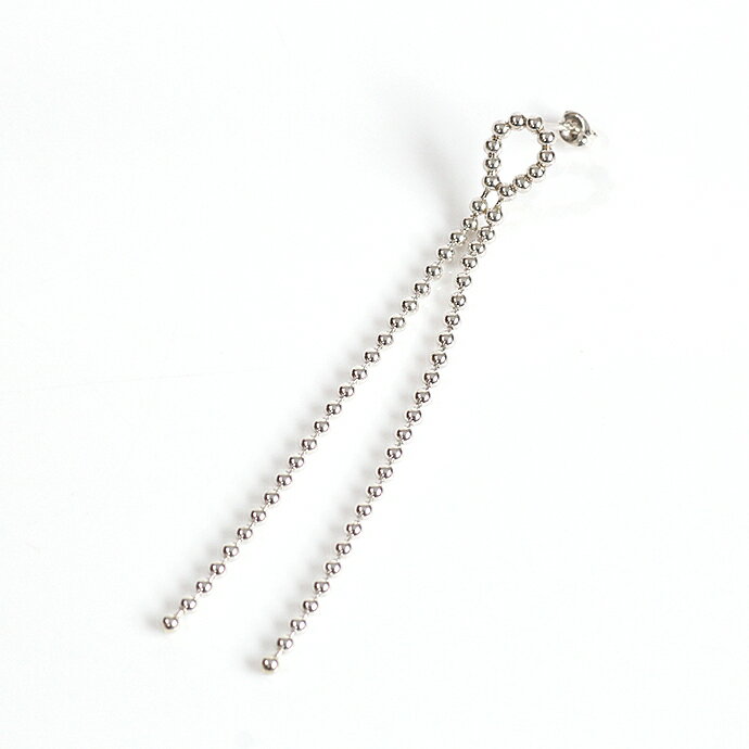 乐天商城 - su（スウ） / dtea0202sv DOT シルバーボールチェーンピアス L (片耳タイプ) レディース ギフト アクセサリー ジュエリー 20代 30代 40代 50代 60代 プレゼント