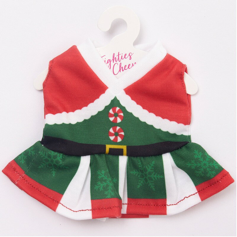 チアパン グッズ 専門店エイティズのティズちゃん人形 着せ替え サンタユニ ユニフォームのみ クリスマス プレゼント ギフト 小物 子ども キッズ 大人チアリーディングチアダンス エイティズ｜アングル2