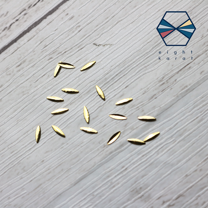 【BLACK FLIDAYクーポン発行中】ネイル リーフスタッズ【30個セット】5mm ゴールド