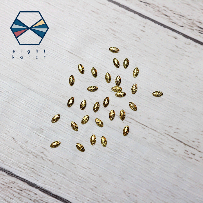 サンド リーフスタッズ【20個セット】4mm ゴールド