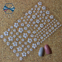 【BLACK FLIDAYクーポン発行中】ネイルシール◎ハイビスカス 花 フラワー ホワイト 白 夏ネイル 貼るタイプ