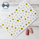 【BLACK FLIDAYクーポン発行中】ネイルシール◎フラワー 花 デイジー ホワイト イエロー 白 黄色 夏ネイル 貼るタイプ