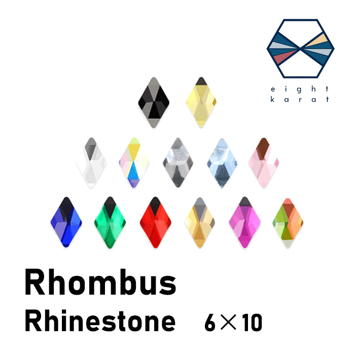 ランバス ネイル ラインストーン【各10個セット】6×10mm ネイルパーツ ガラスストーン ラインストーン ネイルパーツ ジェルネイル ダイヤ 韓国 かわいい キラキラ デコ デコパーツ ハンドメイド ネイルアート ネイルストーン