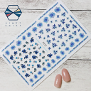 【BLACK FLIDAYクーポン発行中】ネイルシール◎フラワー お花 ブルー 青 貼るタイプ 夏ネイル