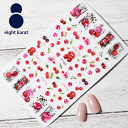 【BLACK FLIDAYクーポン発行中】ネイルシール◎チェリー さくらんぼ 赤 レッド リップ リップス くちびる 唇 貼るタイプ