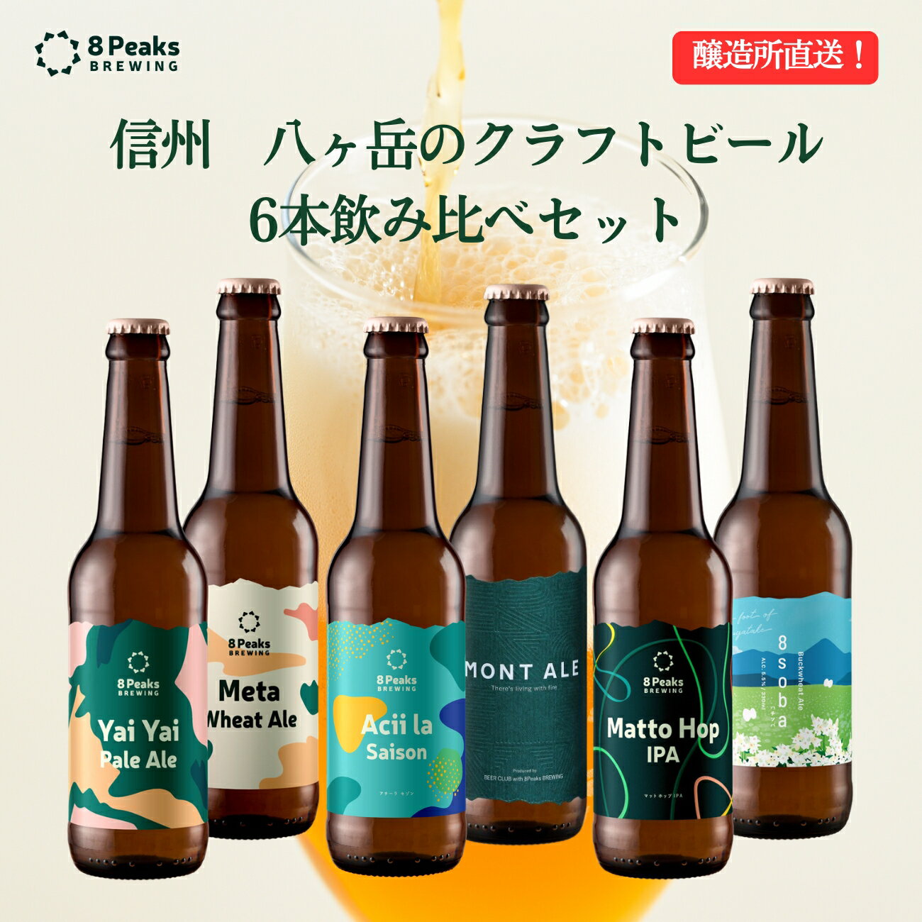 楽天市場】ビール 飲み比べ（セット本数2 ～ 6本）（発泡酒｜ビール