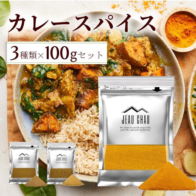 カレースパイス セット 3点セット 各100g【クミン ター メリック コリアンダー】JEAU CHAU ジョウショ..