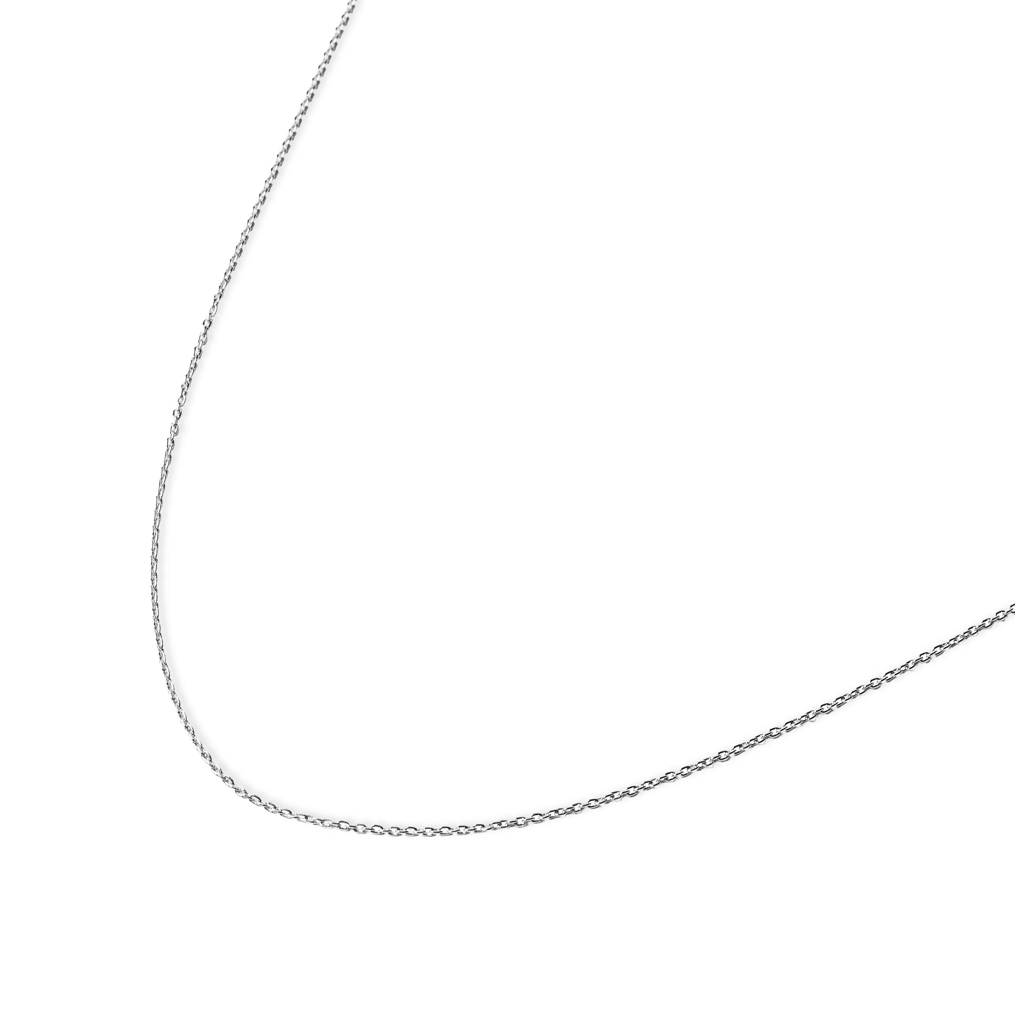 シルバー925 アズキチェーンネックレス 50cm 幅約1.2mm