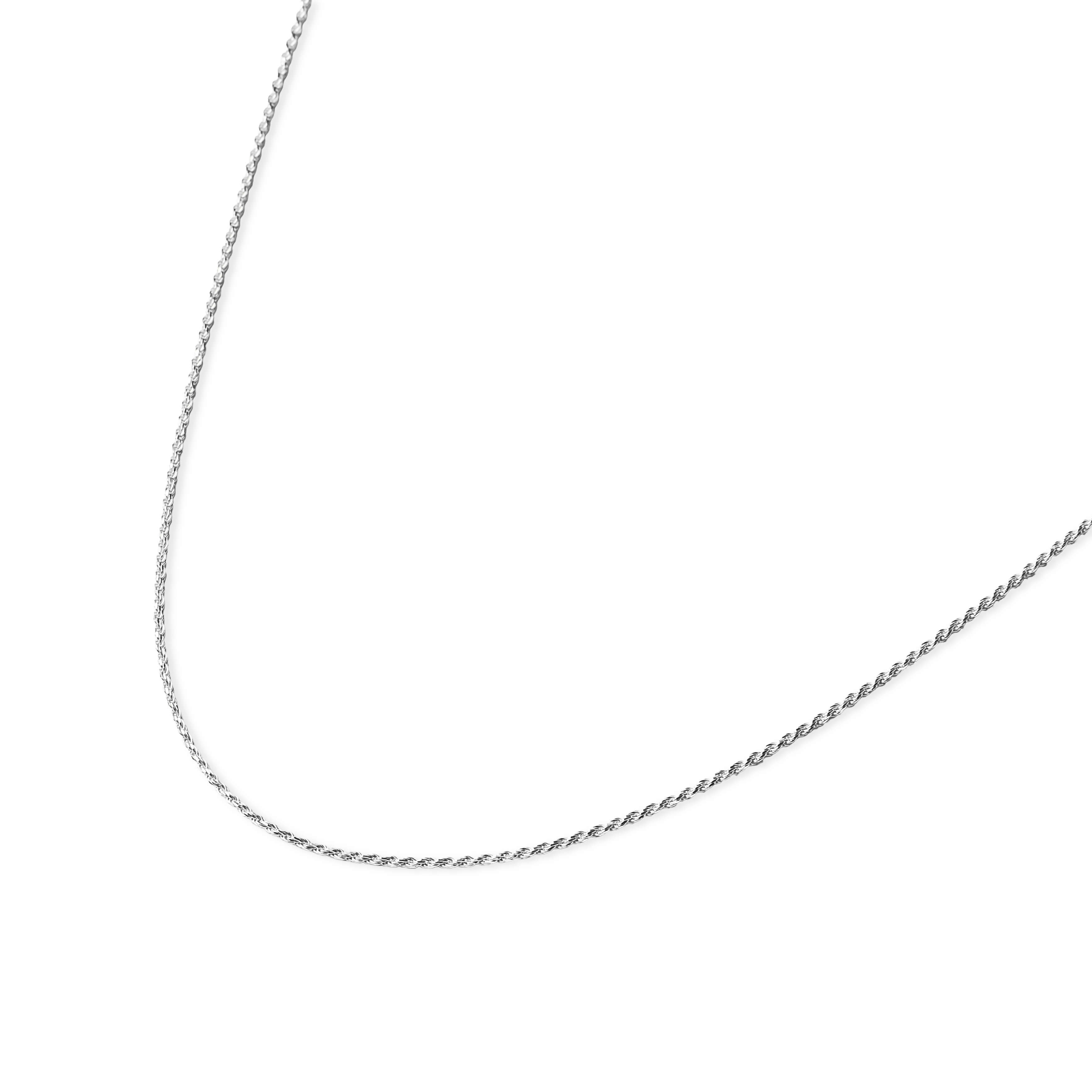 シルバー925 ロープチェーンネックレス 50cm 幅約1.4mm 普段使い おしゃれ 彼女 女性 結婚記念日 誕生日 クリスマス バレンタイン 母の日 ギフト プレゼント