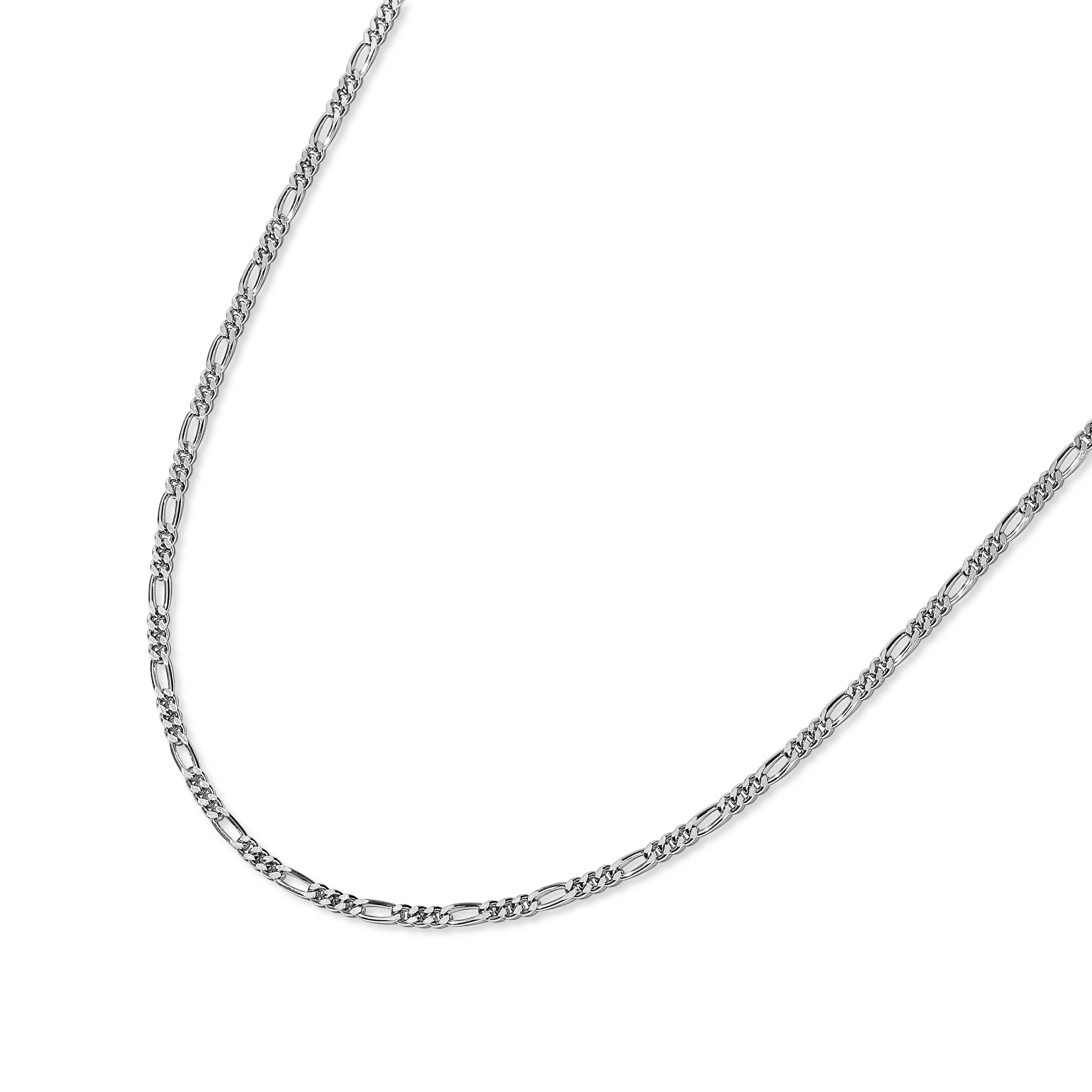 シルバー925 フィガロチェーンネックレス 全長60cm チェーン幅3.6mm 普段使い おしゃれ 彼女 女性 結婚記念日 誕生日 クリスマス バレンタイン 母の日 ギフト プレゼント