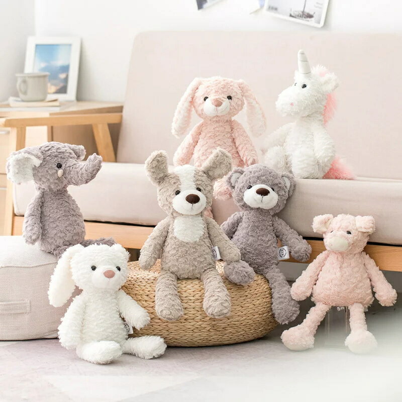 Rakuten - ぬいぐるみ 動物 アニマル ふわふわ もこもこ おもちゃ ファーストトイ 贈り物 ギフト 出産祝い ニューボンフォト 約38cm