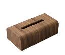 ティッシュケース カバー ボックス 木製 (ダークブラウン)