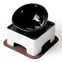 フードボウル 食器台 ゴムマット セット ペット (ブラック)