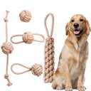 5個 ロープのおもちゃ麻縄 ペット犬おもちゃ犬の綱引きのおもちゃアグレッシブな噛む人のための犬安全清潔 歯磨きの 大/中型犬に適用 天然コットン 運動不足 ストレス解消 耐久性