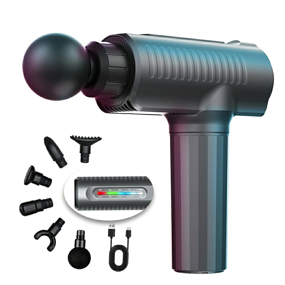 【数量限定レビュー特典 】Rumay 即納 1位 筋膜リリースガン ハンディガン きんまくリリースガン 強力振動 コードレス30段階 LCDタッチスクリーン 6タイプヘッド オリジナル製品 強力振動 静音 送料無料 relx