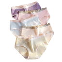 【5枚セット】レディース ショーツ 超可愛いショーツ パンティーシームレスパンツ レギュラーショーツ 弾力性 通気性 下着 女性 綿100% パンティ 抗菌 パンツ 消臭抗菌 速乾 綿(4)