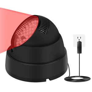 RUMAY VR LED IRイルミネーター 赤外線フラッドライト, Quest 2/Quest 1用の 没入型ハンドトラッキング、マットな妨害防止安全ライト、電源アダプタを介してトラッキング感度を向上させる (黒)