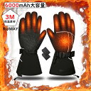 2023冬最新版 RUMAY 電熱グローブ バイク ヒーターグローブ 冬用 3Mシンサレート 7.4V/6000mAhバッテリー付き 3M保温素材 裏起毛 3段...