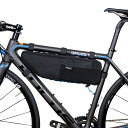 フレームバッグ 自転車 ロードバイク (G.TRI BAG) 耐久性 トップチューブ トライングルバッグ mtb クロスバイク (ブラック)