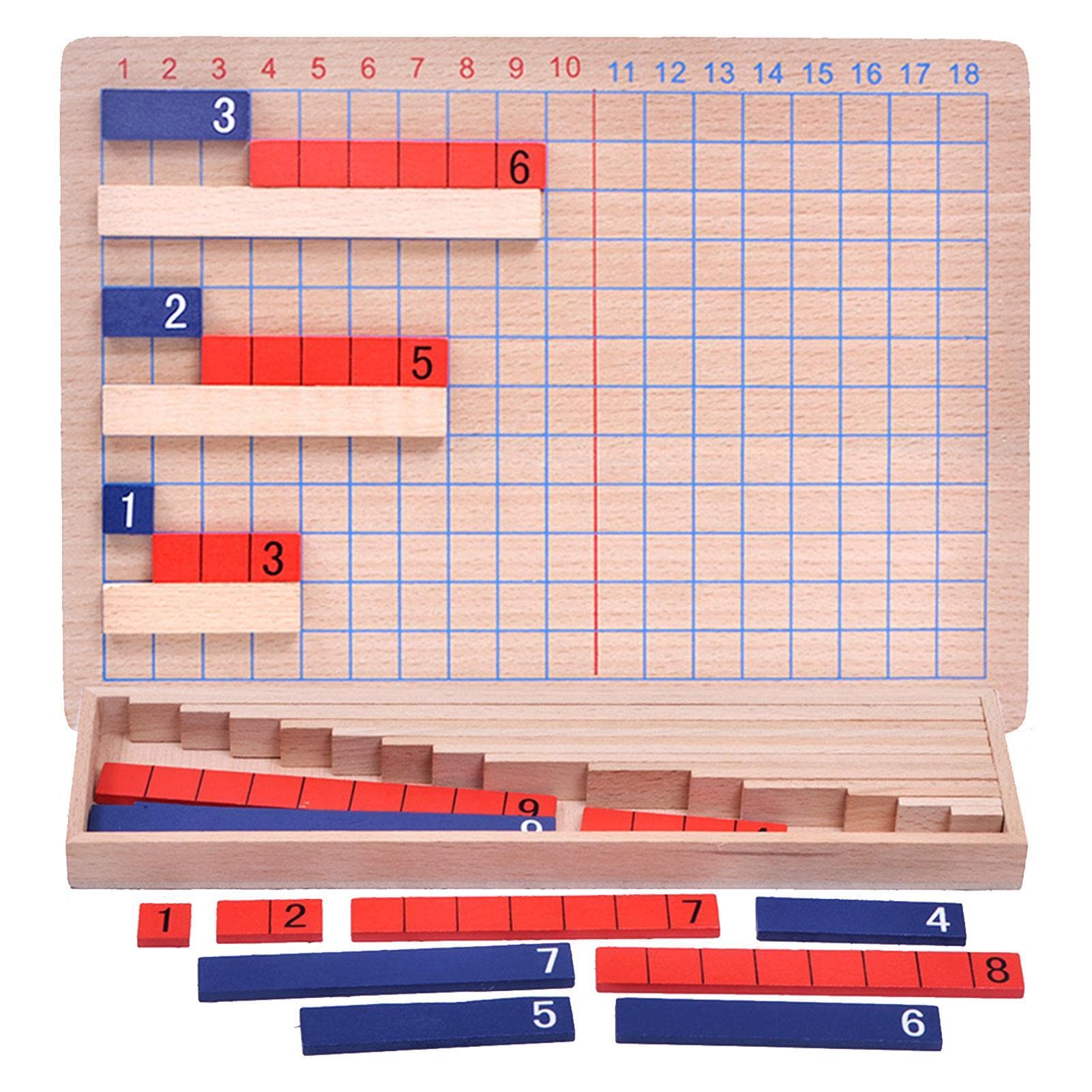 計算おもちゃ モンテッソーリ教具 足し算・引き算板セット 足し算・引き算ボード 数字遊び 算数 教育玩具 教育用品 本格教材 知育玩具 先生・親の数学補助具 子供算術おもちゃ 数感覚 算数セット お勉強 学習教材 入学祝い