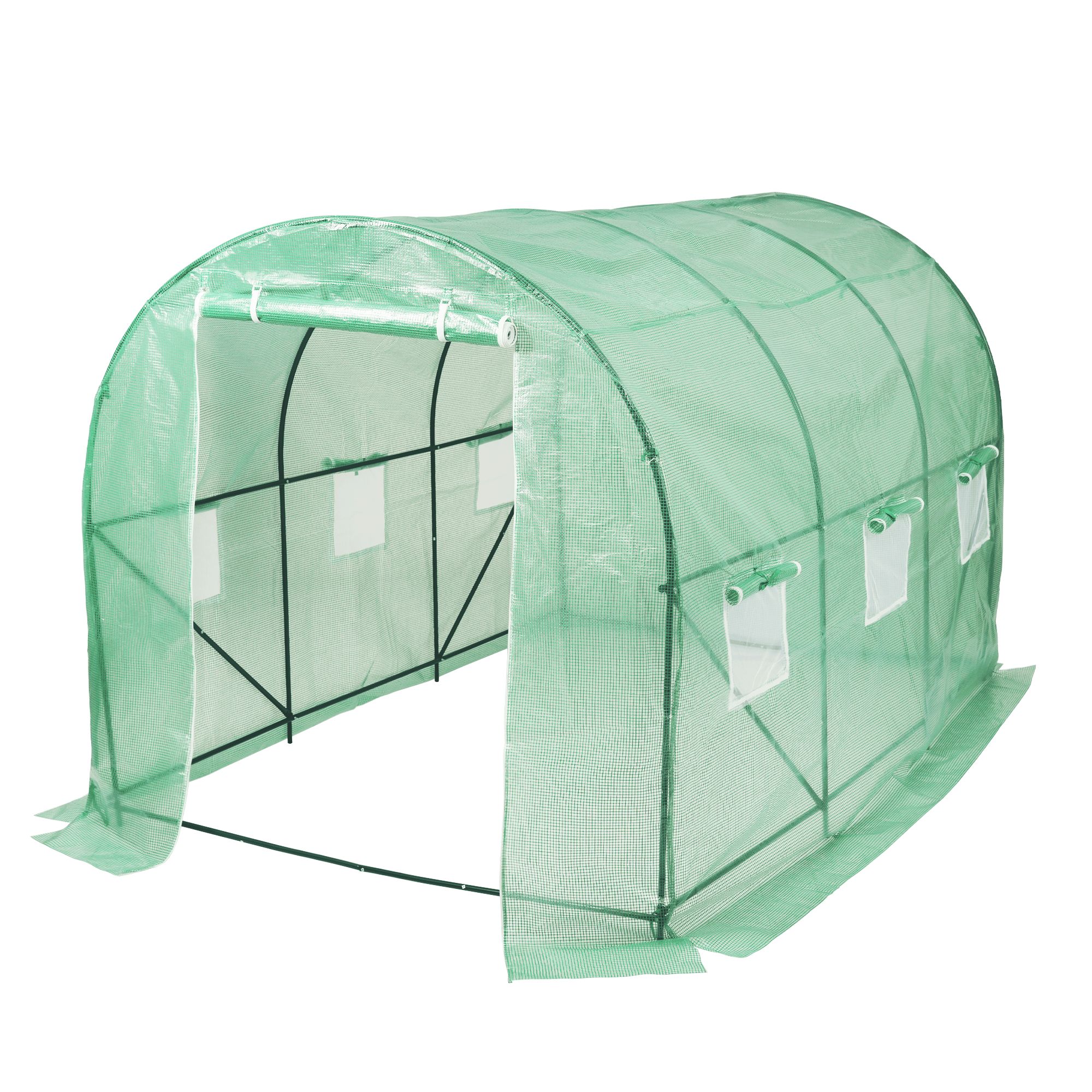 ビニール温室 大型 カバー付き200*236*336CM 温室 左右2段 ベランダ 家庭用 ビニールハウス 家庭菜園 ..