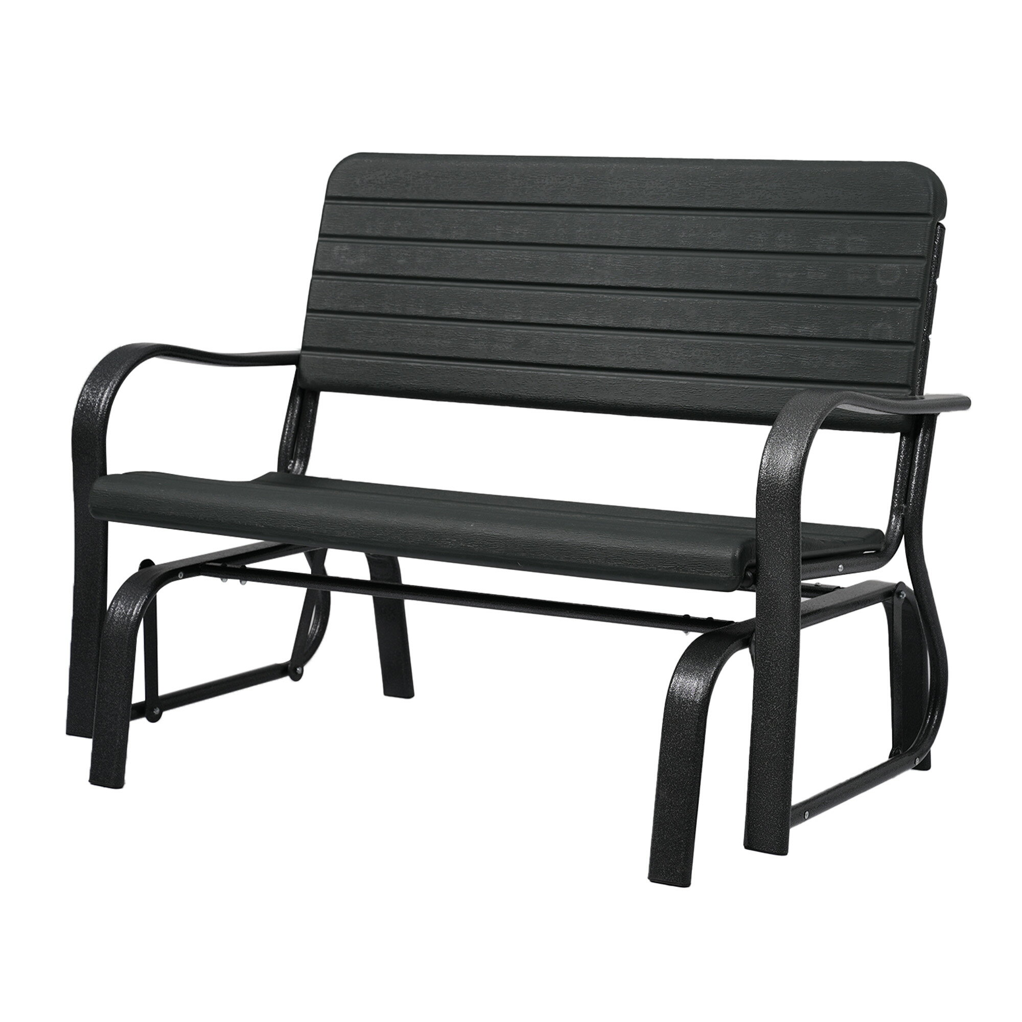 【揺れる】ガーデンベンチ ガーデンファニチャー バルコニー アウトドア 屋外 ベランダ 組み立て簡単