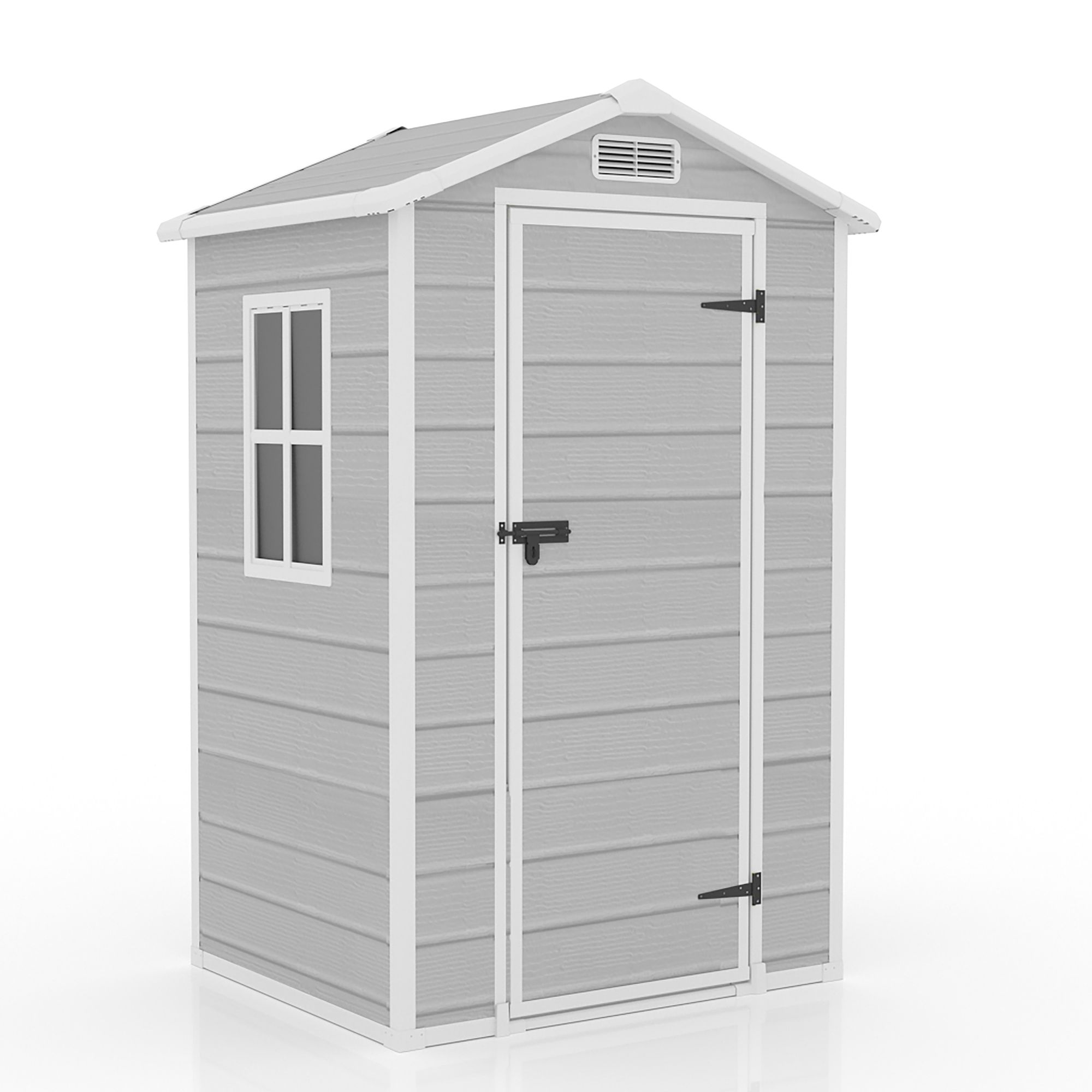 【1900L】樹脂製物置 屋外 大型 倉庫 大型物置 戸外収納庫 物置 防水/耐侯 収納可能 ガーデン/庭/田畑/農場 頑丈 大容量 窓付き おしゃれ ガーデニング ガーデンボックス 収納 保管 家庭用 庭 アウトドア 園芸 工具 床板付き