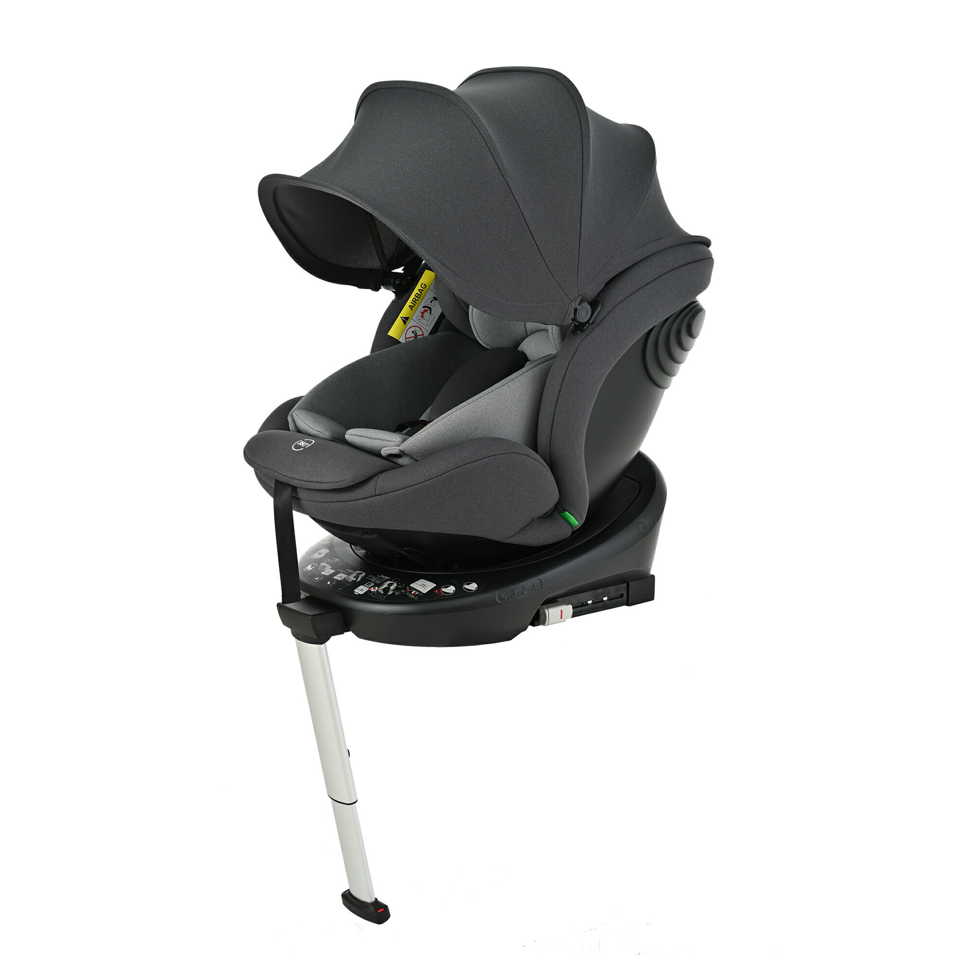 【サポートレッグ】新安全基準R129適合 チャイルドシート ISOFIX 360度回転 0-12歳頃 40～150cm 超広い..