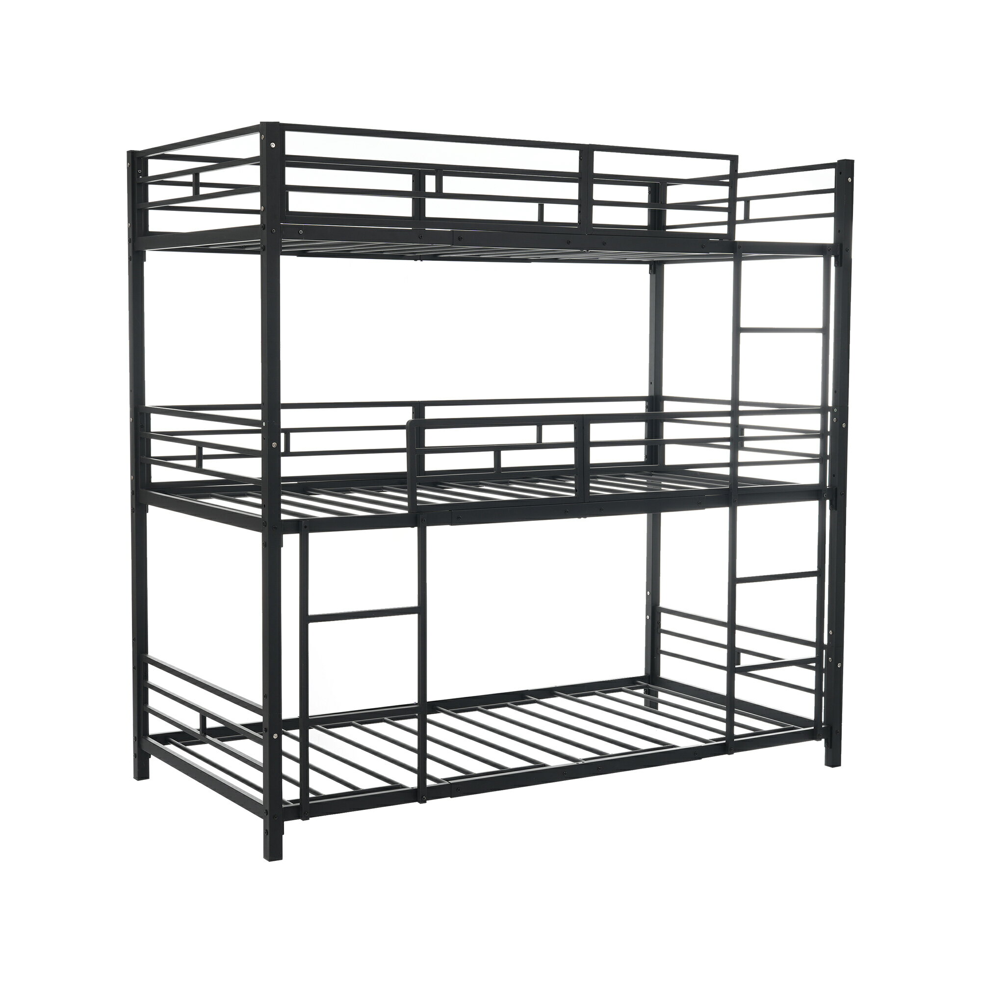 三段ベッド 子供 パイプ 三段ベッド 大人用 シングル ベッド パイプベッド 3段ベッド 分離可能 パイプ..