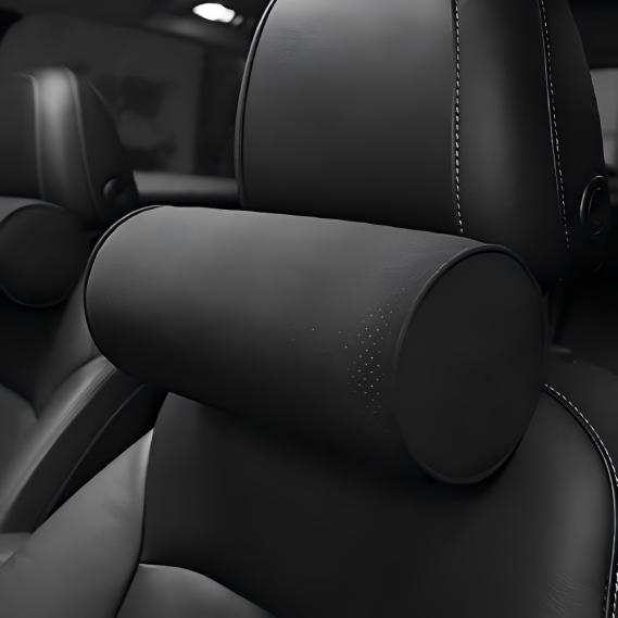 ネックパッド 首クッション ネックピロード ヘッドレスト 頸椎サポート 低反発 メモリーコットン 通気 取り付け簡単 調節可能 洗濯可 長時間運転 車用品 車中...