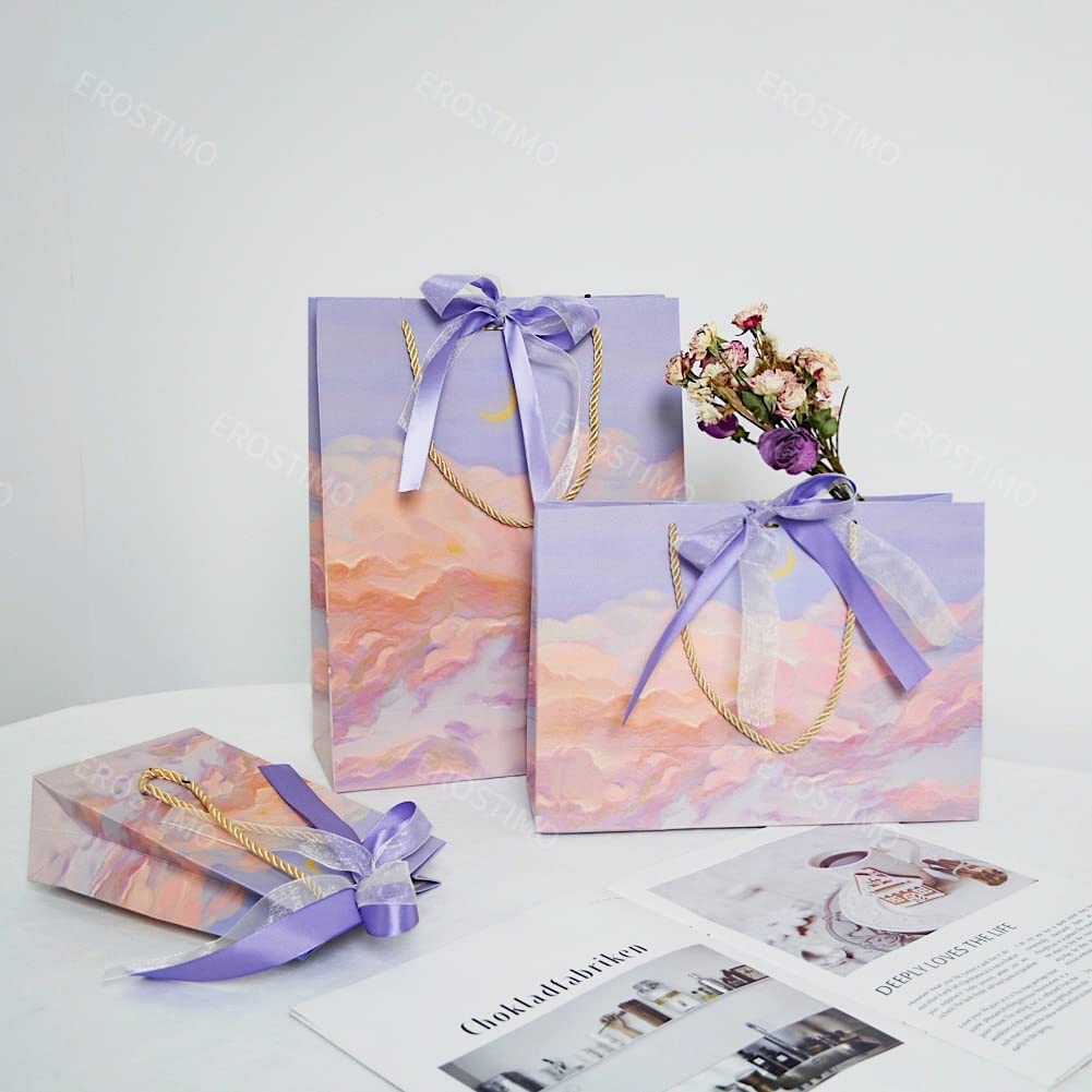 手提げ ラッピング 袋 紙袋 ギフトバッグ ギフト包装 プレゼントラッピング包装 ギフト用手提げ 3枚セット おしゃれ クリスマス バレンタイン 母の日 父の日...