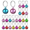 鈴 24個 猫首輪 ミニベル ペット 首輪アクセサリー クリスマス鈴 14mm 24個入り 小型犬 子猫 装飾ベル 金鈴 銀鈴 手芸用 可愛い 小物 軽量 キー...