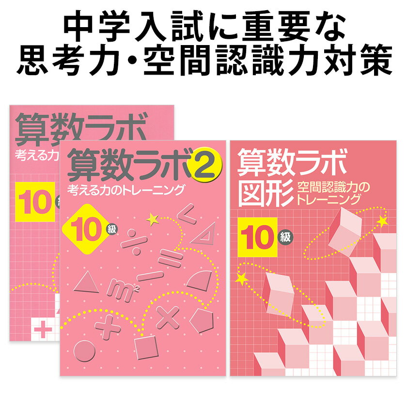 算数ラボ ペアセット 算数ラボ図形 10級 新学社 正規販売