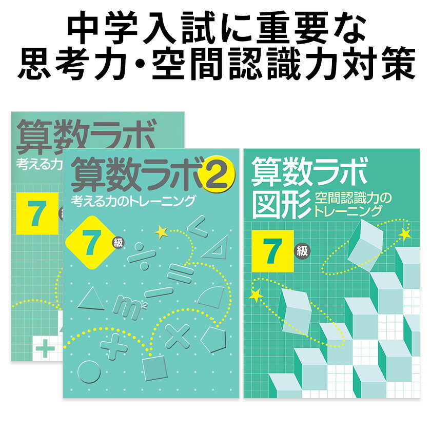 算数ラボ ペアセット 算数ラボ図形 7級 新学社 正規販売店