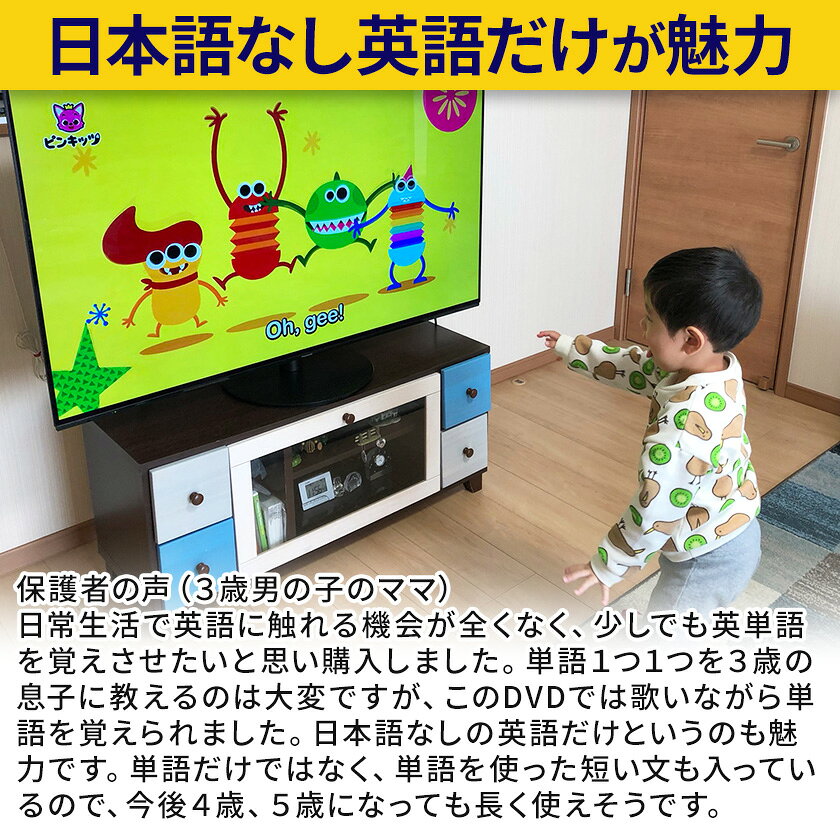 Pinkfong Word Power Songs For Kids 子供英語 DVD 英語 英単語 歌 子供 英語教材 ピンキッツ 夏休み 自宅学習 おうち英語 P10UP eigo-10003331 英語伝 EIGODEN サンプル画像2