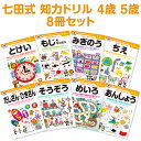 七田式 知力ドリル 4歳 5歳 8冊セット シルバーバック 送料無料 七田式知力ドリル 問題集 ドリル 4歳 5歳 七田 しちだ 知力ドリル 幼児 子供 子供用 人気 おすすめ 七田メソッド ちえ そうぞう みぎのう もじをならおう たしざん ひきざん とけい めいろ あんしょう