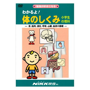 わかるよ！体のしくみ 小学生の理科 DVD 日本語 【送料無料 正規販売店】 にっく映像 NIKK映像 マンガ アニメで覚える 小学生 教育 クイズ 知育 教材 子供 家庭学習 自宅学習 宿題