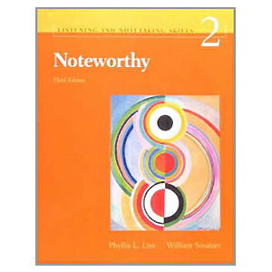 英語教材 Noteworthy (書籍+朗読CD付) 英語 Listening and Note-taking Skills Series 英語でメモの取り方 英会話 リスニング アメリカ大学 高校 留学