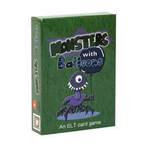Kav's ELT Games Monsters with Balloons 英語 カード ゲーム カードゲーム モンスター 神経衰弱 知育玩具 英語教材 動詞 形容詞 英会話教材 怪物 かるた フラッシュカード 知育おもちゃ 小学生 小学校 4歳 5歳 6歳 7歳 学英語習 おすすめ