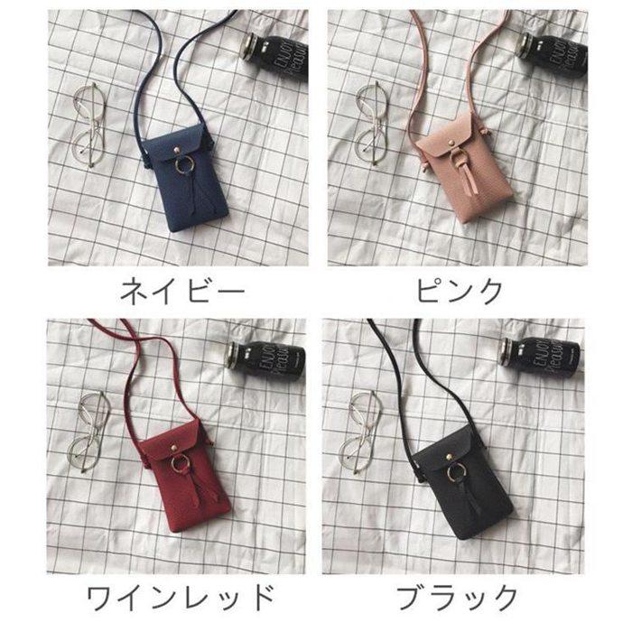 レディース ショルダーポーチ スマホケース スマートフォンポーチ ポシェット 斜め掛け ミニバッグ ガジェットポーチ 小物入れ 携帯ケース eihoudo-10002269 栄宝堂楽天市場店 サンプル画像2