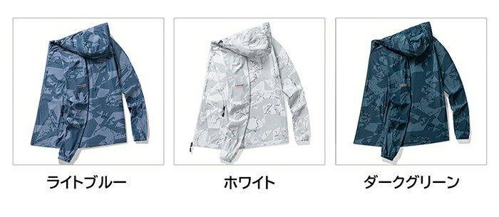 栄宝堂楽天市場店のラッシュガード メンズ 接触冷感 UVガード アイスシルク 夏 UVカット UPF40+ 紫外線対策 迷彩柄 総柄 涼しい 通気性 蒸｜アングル2